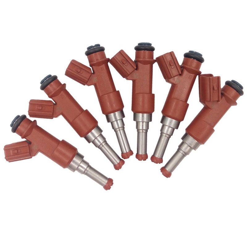 JESBEN FJ763 6pcs Set Fuel Injector 12 Holes For Avalon 05-12 Camry RAV4 07-11 Sienna 06-10 Highlander 08-11 Venza 09-17 for Lexus ES350 2007-2012 RX330 2006 RX350 3.5L 2007-2009 23250-31050 23250-0P040 - Image 2